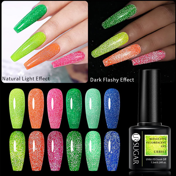 Reflective Fluorescent Gel